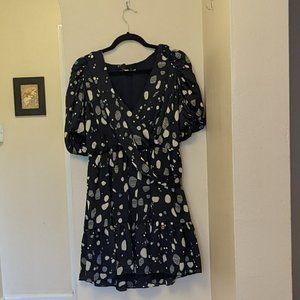 Ted Baker London Abstract Print Wrap Front Minidress